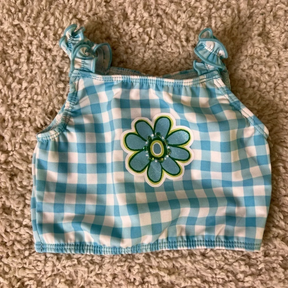 Kids size 4/4T 2 Matching Sweet Potato Brand Bathing Suits
